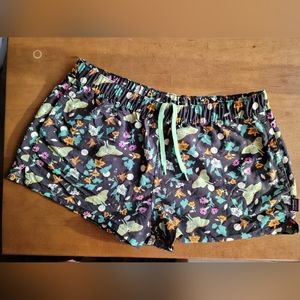 Sz L NWOT Patagonia Night Pollinators Women's Swim Shorts With Pockets